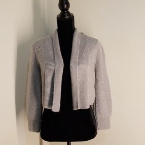 The Limited| Gray Sparkle| Cropped Cardigan Size S